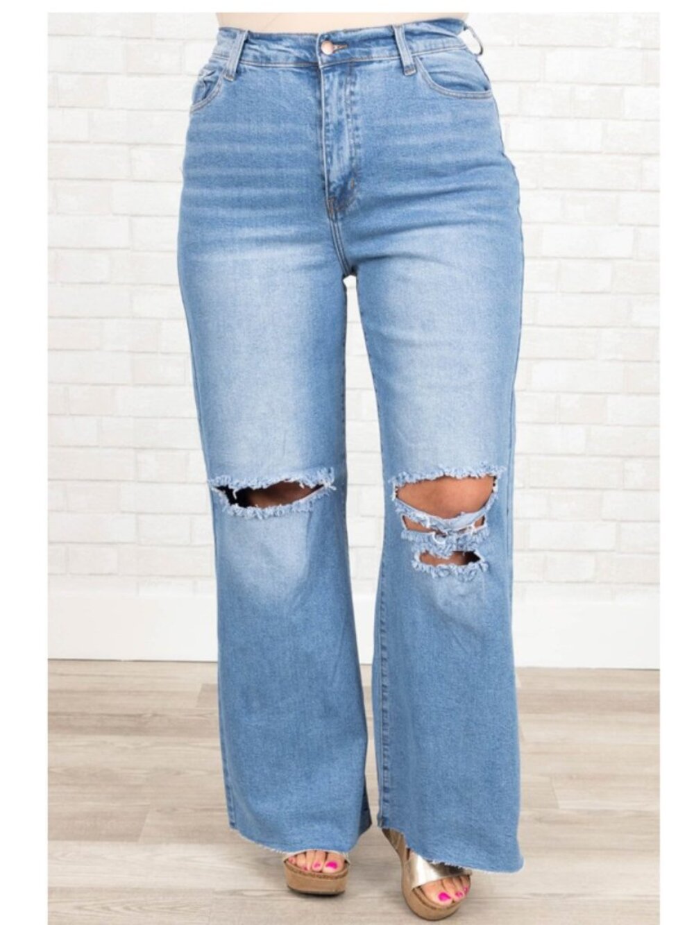 CHIC SOUL I NWOT Exploring New Cities Jeans, Medium Wash
